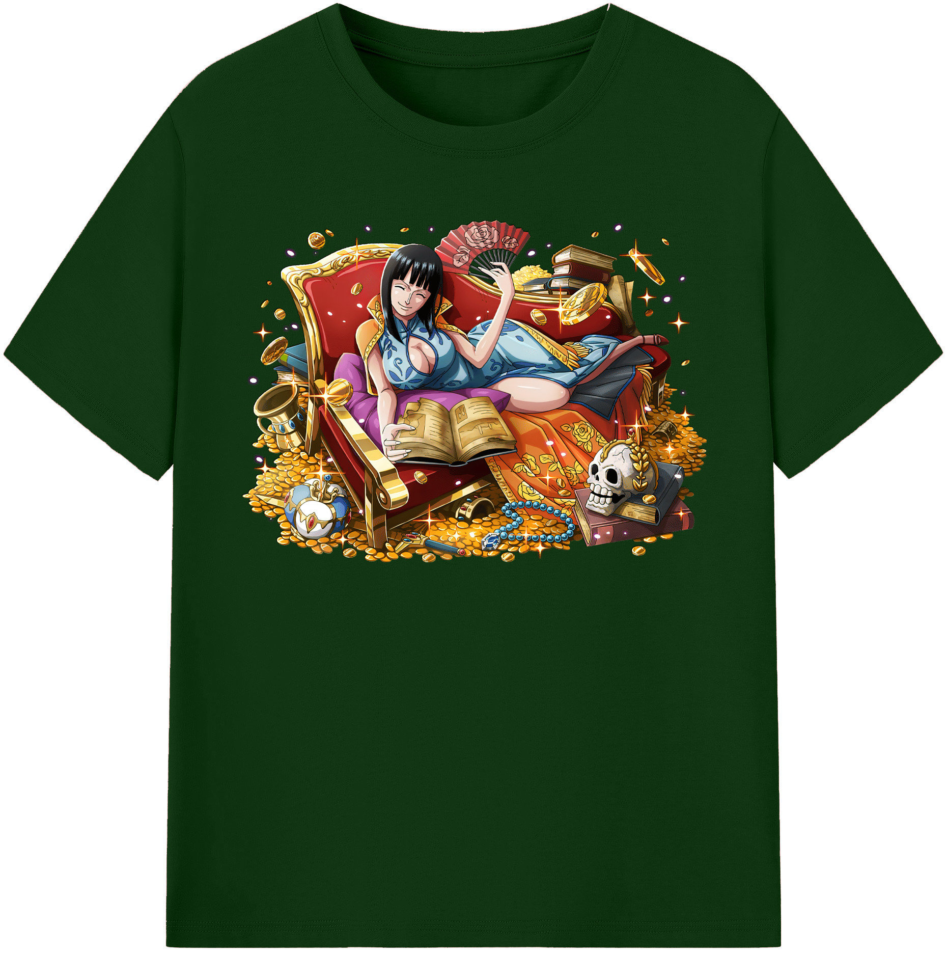 ワンピース ニコ・ロビン ONE PIECE Nico Robin 綿100％半袖Tシャツ（フロントプリント）